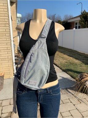 Vera Bradley Lighten Up Essential Sling Backpack gray color